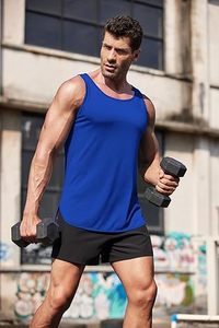 Camiseta sin mangas elástica ligera para hombre, camiseta sin mangas para gimnasio, chaleco cómodo para Yoga, correr, entrenamientos intensos, entrenamiento - Product Image 6