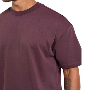 Camiseta de algodón orgánico de alta calidad para hombre, diseño de Jersey de manga corta de gran tamaño para ropa informal de verano - Product Image 2