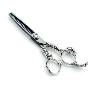 Professional Fancy Handle Barber Shears German Stainless Steel Beauty Salon Hair Thinning Scissors - Product Image 2