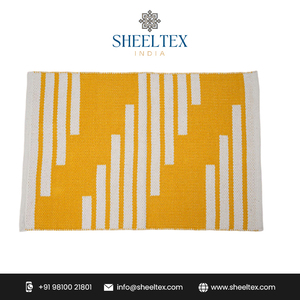 Modern Designer Large Cotton Reversible Durable <b>Prayer</b> <b>Rug</b> Set Handwoven Area <b>Rugs</b> <b>for</b> Kitchen Hotel Use - Product Image 5