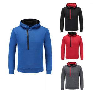 Sudadera con capucha unisex para hombre, sudaderas con logotipo personalizado, ropa de calle transpirable al por mayor con cremallera, jersey liso en blanco - Product Image 2