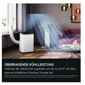 Aire Acondicionado Portátil de 9000 BTU con Control por Aplicación WiFi, 3 en 1: Refrigeración, Deshumidificador y Ventilador, R290, Temporizador de 24h, Pantalla Táctil LED, para Habitaciones de hasta 40m2 - Product Image 3