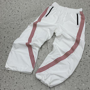 Wholesale High Waist Canvas Jogger Trousers Striped Oversized Flared Pants <b>Men</b> Heavyweight Vintage - Product Image 2