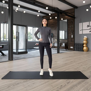 เสื้อแจ็คเก็ตโยคะแขนยาวทรงสลิมฟิตสำหรับผู้หญิง มีซิป คอตั้ง เหมาะสำหรับเล่นกีฬา ออกกำลังกายกลางแจ้ง วิ่ง และโยคะ - Product Image 4