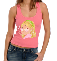 Camiseta sin mangas de algodón 100% para mujer, diseño personalizado, decoración de encaje, patrón liso, logotipo frontal, venta al por mayor de fábrica, servicio OEM