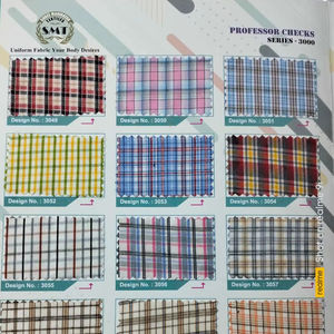 Tissu d'uniforme scolaire en plaid teint en fil de qualité supérieure |   Tissu à carreaux tissé de haute qualité pour chemises et robes pour garçons et filles - Product Image 1