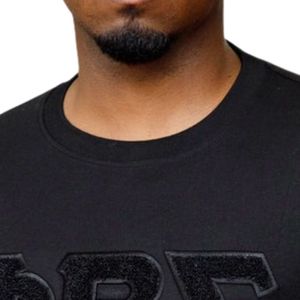 Camiseta de chenilla Sigma sólida, ropa de vida griega de algodón negro con letras bordadas, camisa elegante de estilo de vida de fraternidad Sigma - Product Image 6