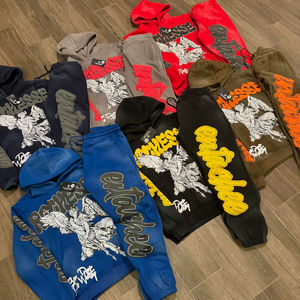 Sudadera con Capucha Personalizada, Impresa en 3D con Efecto Espuma, 100% Algodón Grueso, Bordada, con Serigrafía, Tejida, de Corte Holgado y Largo - Product Image 1