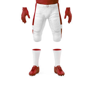 Ventes en gros d'uniformes de football américain unisexes de haute qualité, respirants, à manches courtes, en polyester 100%, avec impression par transfert thermique personnalisée - Product Image 5