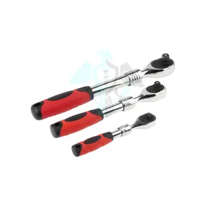Wholesale Supplier Pissco For Socket Tool Extendable Long Handle Ratchet Wrench 72 Teeth Stainless Steel Japanese Material