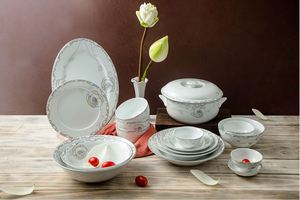 OEM haute qualité 4.4 \ "Camber bol de riz en porcelaine motif floral plats salle à manger maison hôtels restaurants directement Vietnam - Product Image 2