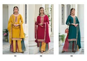 Robe de mariée pakistanaise Sharara costume robes indien Salwar costume Anarkali robe Salwar Kameez Dupatta soie costume Kurtis Palazzo - Product Image 3