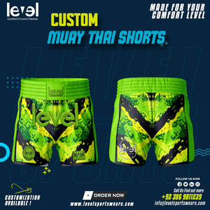 กางเกงขาสั้นมวยไทยขาสั้นผ้าดำขายส่ง - Product Image 4