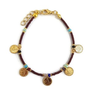 กำไลข้อมือลูกปัดและโลหะรูปทรงกรีก - Product Image 3