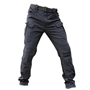 Pantalones cargo de algodón con servicio OEM al por mayor para hombres y mujeres, pantalones de trabajo cómodos de 6 bolsillos teñidos lisos antiarrugas, diseño personalizado - Product Image 3