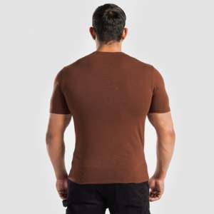 เสื้อยืดโอเวอร์ไซส์ GAI รุ่นพรีเมียม ผ้าฝ้ายสีน้ำตาล ทรงหลวม ผ้าถัก ดีไซน์เรียบ พิมพ์ลายซิลค์สกรีน เสื้อยืดแบบคอมเพรส รุ่นเสื้อยืด - Product Image 2
