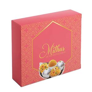 Boîte en papier de bonne qualité Emballage de biscuits alimentaires en papier sucré Mini gâteau Boîtes d'emballage sucrées personnalisées en gros - Product Image 1