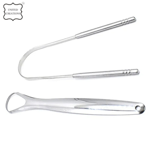 Custom Stainless Steel <b>Tongue</b> Scraper Reduce Bad Breath Oral Hygiene Teeth Care <b>Tongue</b> <b>Cleaner</b> for Adults - Product Image 2
