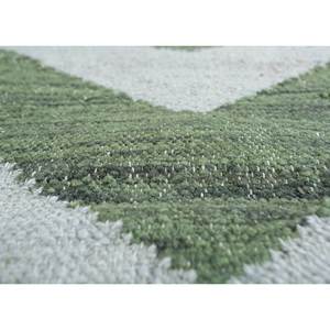 Alfombras de Lana y Viscosa Tejidas Planas Verdes Indusbar Adwv-13026 para el Hogar, Dormitorio, Sala de Estar, Habitación de Adolescentes, Rectangulares con Rayas Chevron - Product Image 3