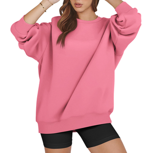 Suéter de gran tamaño para mujer de tela suave, manga larga, color sólido, ajuste holgado, ideal para compradores mayoristas - Product Image 5