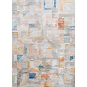 Alfombra Kavi Ivory de Lana y Seda de Bambú Anudada a Mano, Colección Afterglow, Patrón Abstracto, Forma Rectangular, para el Hogar o Pasillo, 10 mm, Eskm-12 - Product Image 1
