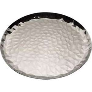 Bandeja de servicio ligera de acero inoxidable con diseño fácil de sostener, ideal para celebraciones de comidas en interiores y exteriores - Product Image 4