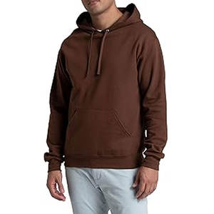 Sudadera con capucha de manga larga para hombre y mujer, Jersey informal de entrenamiento, sudaderas con capucha de bolsillo de canguro de Color sólido, venta al por mayor personalizada - Product Image 1