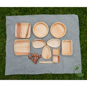 Prix bon marché jetable vietnamien Areca feuille de palmier bols vaisselle décorative pour déjeuner Camping extérieur Mme Amelia + 84855014447 - Product Image 6