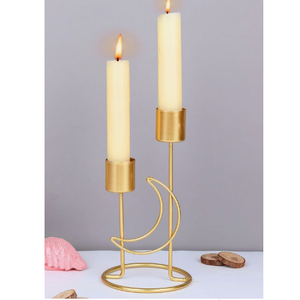 Bougeoir en or à la mode bougeoir de table en métal cadeau de noël exclusif maison salon fête événement décor - Product Image 6