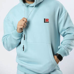 Sudaderas con capucha de lana de invierno ligeras para hombre más vendidas de alta calidad 100% algodón de secado rápido transpirable liso teñido barato precio bajo - Product Image 5