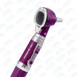 Fiber Optic Otoscope Stainless Steel Case Pocket Diagnostic Ear Infection Detector for Kids Adults Home Use Purple Lifetime - Product Image 3