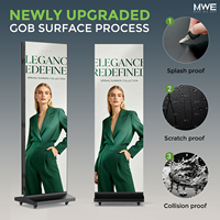 Écran d'affichage numérique LED pliable en trois parties MWE, stock USA, inventaire local disponible, P1.86, lecture publicitaire mobile pratique