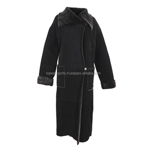 Abrigo Largo de Piel de Oveja Color Gris Marrón para Mujer, Modelo 2026, 100% Alta Calidad, MOQ Bajo, Tallas Grandes, Abrigos de Moda de Invierno - Product Image 5