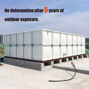 Réservoir d'eau carré en SMC FRP de grande capacité pour l'alimentation en eau industrielle et communautaire - Product Image 2