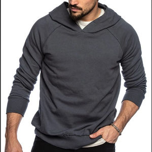 Sudadera con Capucha de Manga Larga para Hombre, Servicio OEM, Color Sólido, 100% Algodón, Invierno, Diseño de 2 Bolsillos, Transpirable, Secado Rápido, Alta Calidad - Product Image 1