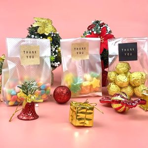 Emballages refermables pour desserts, biscuits et bonbons, sacs en <span class=keywords><strong>cellophane</strong></span> de qualité <span class=keywords><strong>alimentaire</strong></span>, sacs en plastique translucides avec impression de logo personnalisée - Product Image 4