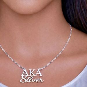 Collar de plata con colgante de letra para mujer, elegante y moderno, chapado en plata, personalizable, para uso diario - Product Image 3