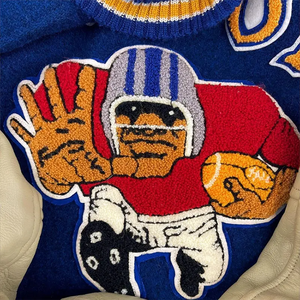 <b>Mens</b> <b>Jacket</b> Plus Size <b>Casual</b> Slim Fit Breathable Eco-Friendly Wool Varsity <b>Jacket</b> with Sheep Fur Trim-Customizable Colors Logos - Product Image 3