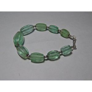 สร้อยข้อมือฟลูออไรต์สีเขียวแบบเรียบง่ายในชีวิตประจำวันสร้อยข้อมือคริสตัลแฟชั่นสำหรับ Gift-BR0169-GS วันเกิด - Product Image 3