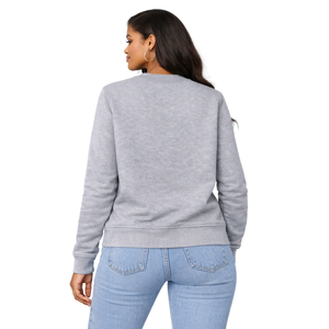 Steel <b>Grey</b> 08 Soror Crewneck <b>Sweatshirt</b> Greek Sorority Womens Pink & Green College Sisterhood Stylish Casual Apparel - Product Image 2