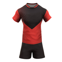 Conjuntos de Uniformes de Rugby de Verano Personalizados de Tallas Grandes para Uso Profesional, Transpirables, de Secado Rápido, Antibacterianos, con Parte Delantera Corta, 100%