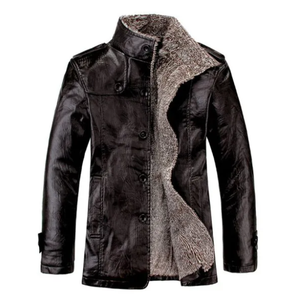 Veste de moto en cuir de mouton véritable noir de bonne qualité pour hommes motif épaule personnalisé vêtements d'hiver veste en cuir pour hommes - Product Image 4