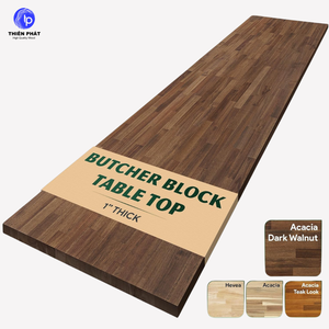 Plan de travail en bois d'acacia personnalisable de 1 à 1,26 pouce d'épaisseur, finition huilée, qualité BC, 31,5 x 78,74 pouces, fabriqué pour les armoires de cuisine - Product Image 1