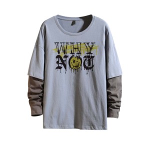 Camiseta de algodón de alta calidad de doble capa para hombre con logotipo personalizado 100% Color sólido orgánico Oversize 220/380/400 GSM camiseta para hombre - Product Image 4