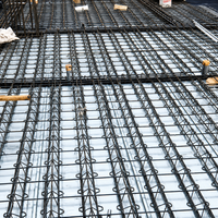 Plateforme de construction en treillis d'acier pour la construction de bureaux modernes, systèmes de terrasses en acier composite à assemblage rapide