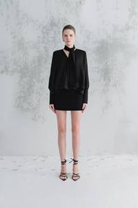 Conjunto de falda de diseño de lujo para mujer, minifalda Anthera con logotipo personalizado de cintura baja, tela tejida de Spandex de rayón, fabricante de Vietnam - Product Image 4