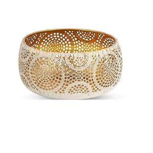 Nuevo cuenco de almacenamiento de frutas metálico Vintage de lujo real, producto de artículos de cocina, cuenco, plato para servir ensalada, mesa de comedor, Plato decorativo - Product Image 4