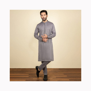 Ensemble kurta pour hommes indiens pakistanais Shalwar Punjabi Sherwani vente en gros de la meilleure collection de créateurs pour hommes - Product Image 6