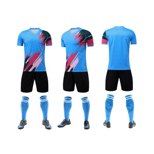 Ensemble d'uniformes de football personnalisables en Offre Spéciale Maillot de football respirant avec logo et impression de nom Haut personnalisé exclusif - Product Image 1