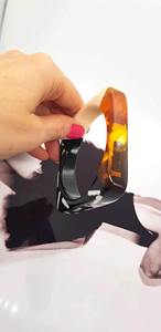 Conception de couleur personnalisée Bracelet de mode en résine transparente de haute qualité Bracelet en acrylique de bonne qualité en résine directement de l'Inde - Product Image 4